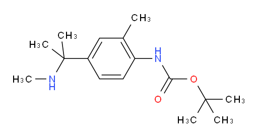 tert-butyl N-{2-methyl-4-[2-(methylamino)propan-2-yl]phenyl}carbamate