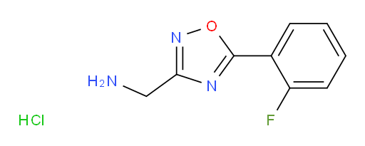 [5-(2-fluorophenyl)-1,2,4-oxadiazol-3-yl]methanamine hydrochloride