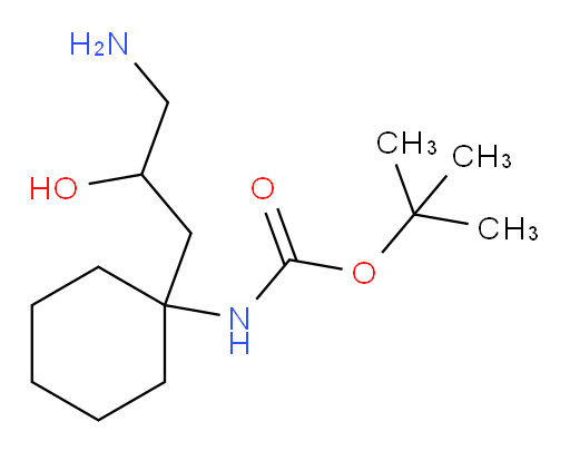 tert-butyl N-[1-(3-amino-2-hydroxypropyl)cyclohexyl]carbamate