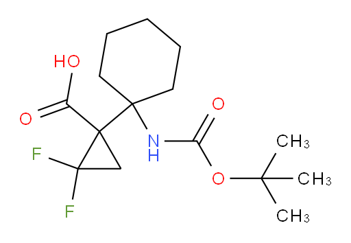 1-(1-{[(tert-butoxy)carbonyl]amino}cyclohexyl)-2,2-difluorocyclopropane-1-carboxylic acid