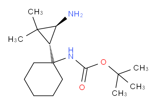 rac-tert-butyl N-{1-[(1R,3S)-3-amino-2,2-dimethylcyclopropyl]cyclohexyl}carbamate