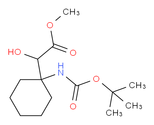methyl 2-(1-{[(tert-butoxy)carbonyl]amino}cyclohexyl)-2-hydroxyacetate