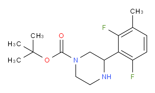 tert-butyl 3-(2,6-difluoro-3-methylphenyl)piperazine-1-carboxylate