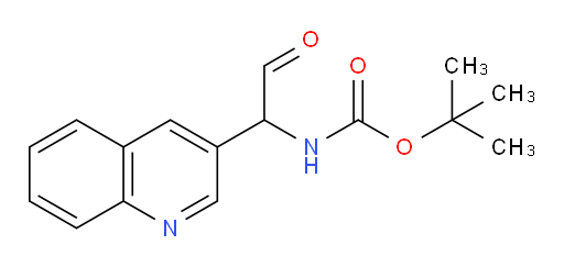 tert-butyl N-[2-oxo-1-(quinolin-3-yl)ethyl]carbamate