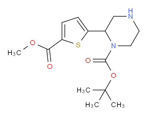 tert-butyl 2-[5-(methoxycarbonyl)thiophen-2-yl]piperazine-1-carboxylate