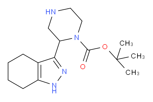 tert-butyl 2-(4,5,6,7-tetrahydro-1H-indazol-3-yl)piperazine-1-carboxylate