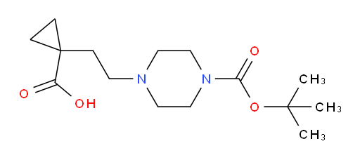1-(2-{4-[(tert-butoxy)carbonyl]piperazin-1-yl}ethyl)cyclopropane-1-carboxylic acid