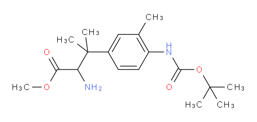 methyl 2-amino-3-(4-{[(tert-butoxy)carbonyl]amino}-3-methylphenyl)-3-methylbutanoate