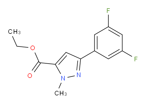 ethyl 3-(3,5-difluorophenyl)-1-methyl-1H-pyrazole-5-carboxylate