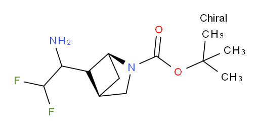 tert-butyl (1S,4R)-5-(1-amino-2,2-difluoroethyl)-2-azabicyclo[2.1.1]hexane-2-carboxylate