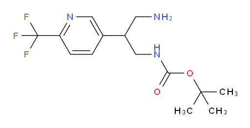 tert-butyl N-{3-amino-2-[6-(trifluoromethyl)pyridin-3-yl]propyl}carbamate