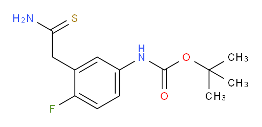 tert-butyl N-[3-(carbamothioylmethyl)-4-fluorophenyl]carbamate