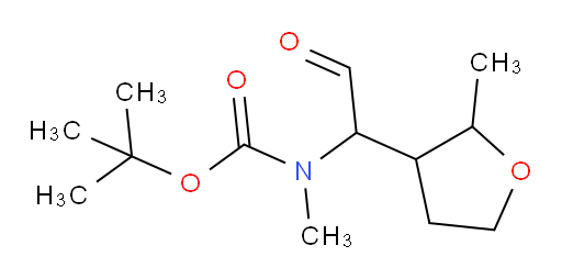 tert-butyl N-methyl-N-[1-(2-methyloxolan-3-yl)-2-oxoethyl]carbamate