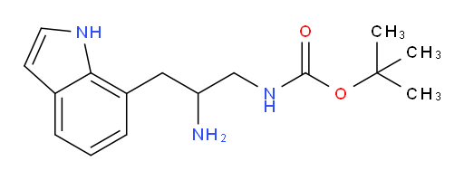 tert-butyl N-[2-amino-3-(1H-indol-7-yl)propyl]carbamate