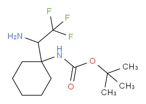 tert-butyl N-[1-(1-amino-2,2,2-trifluoroethyl)cyclohexyl]carbamate