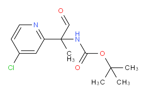 tert-butyl N-[2-(4-chloropyridin-2-yl)-1-oxopropan-2-yl]carbamate