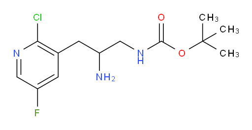 tert-butyl N-[2-amino-3-(2-chloro-5-fluoropyridin-3-yl)propyl]carbamate
