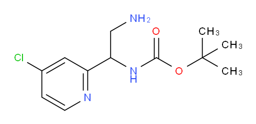 tert-butyl N-[2-amino-1-(4-chloropyridin-2-yl)ethyl]carbamate