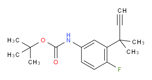 tert-butyl N-[4-fluoro-3-(2-methylbut-3-yn-2-yl)phenyl]carbamate