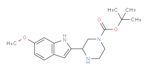 tert-butyl 3-(6-methoxy-1H-indol-2-yl)piperazine-1-carboxylate