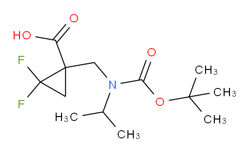 1-({[(tert-butoxy)carbonyl](propan-2-yl)amino}methyl)-2,2-difluorocyclopropane-1-carboxylic acid