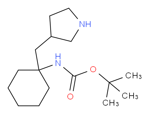 tert-butyl N-{1-[(pyrrolidin-3-yl)methyl]cyclohexyl}carbamate