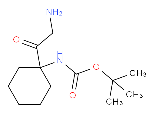 tert-butyl N-[1-(2-aminoacetyl)cyclohexyl]carbamate
