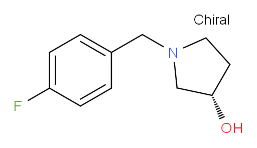 (3S)-1-[(4-fluorophenyl)methyl]pyrrolidin-3-ol