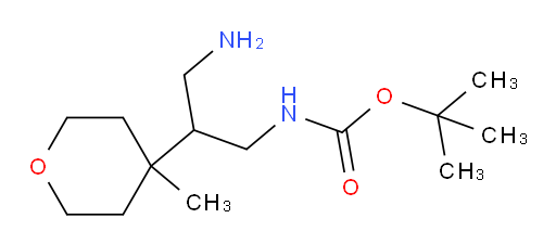 tert-butyl N-[3-amino-2-(4-methyloxan-4-yl)propyl]carbamate