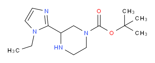 tert-butyl 3-(1-ethyl-1H-imidazol-2-yl)piperazine-1-carboxylate