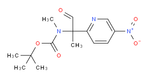 tert-butyl N-methyl-N-[2-(5-nitropyridin-2-yl)-1-oxopropan-2-yl]carbamate