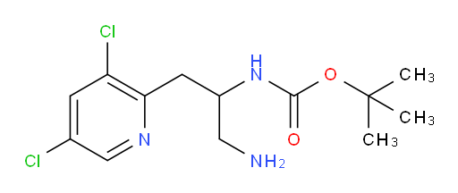 tert-butyl N-[1-amino-3-(3,5-dichloropyridin-2-yl)propan-2-yl]carbamate