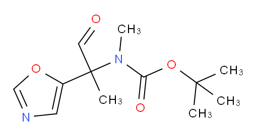tert-butyl N-methyl-N-[2-(1,3-oxazol-5-yl)-1-oxopropan-2-yl]carbamate