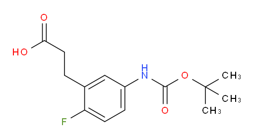 3-(5-{[(tert-butoxy)carbonyl]amino}-2-fluorophenyl)propanoic acid
