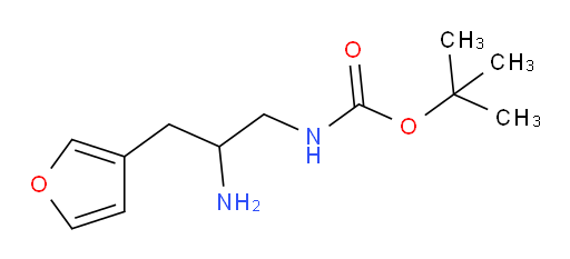 tert-butyl N-[2-amino-3-(furan-3-yl)propyl]carbamate