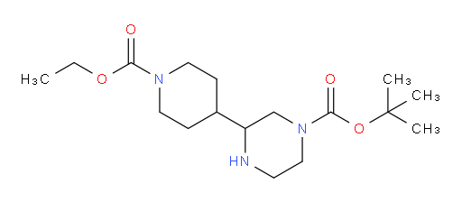 tert-butyl 3-[1-(ethoxycarbonyl)piperidin-4-yl]piperazine-1-carboxylate
