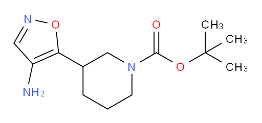 tert-butyl 3-(4-amino-1,2-oxazol-5-yl)piperidine-1-carboxylate