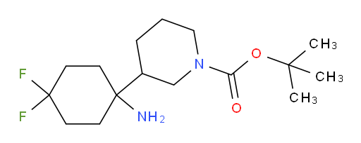 tert-butyl 3-(1-amino-4,4-difluorocyclohexyl)piperidine-1-carboxylate
