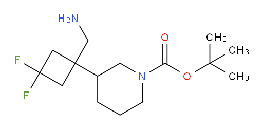 tert-butyl 3-[1-(aminomethyl)-3,3-difluorocyclobutyl]piperidine-1-carboxylate