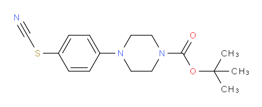 tert-butyl 4-[4-(cyanosulfanyl)phenyl]piperazine-1-carboxylate