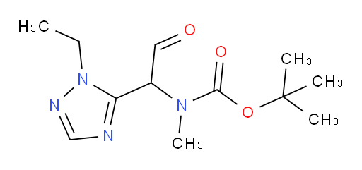 tert-butyl N-[1-(1-ethyl-1H-1,2,4-triazol-5-yl)-2-oxoethyl]-N-methylcarbamate