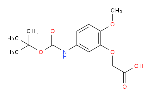 2-(5-{[(tert-butoxy)carbonyl]amino}-2-methoxyphenoxy)acetic acid