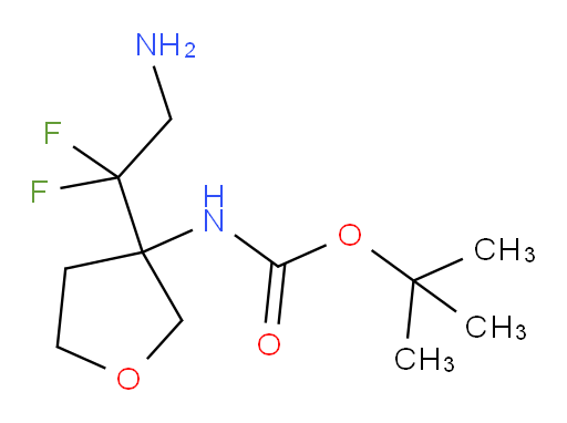 tert-butyl N-[3-(2-amino-1,1-difluoroethyl)oxolan-3-yl]carbamate