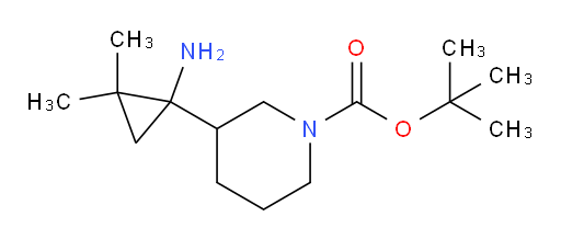 tert-butyl 3-(1-amino-2,2-dimethylcyclopropyl)piperidine-1-carboxylate