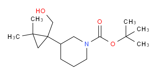 tert-butyl 3-[1-(hydroxymethyl)-2,2-dimethylcyclopropyl]piperidine-1-carboxylate