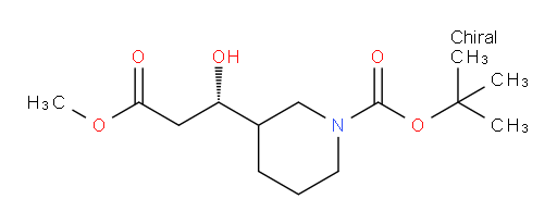tert-butyl 3-[(1S)-1-hydroxy-3-methoxy-3-oxopropyl]piperidine-1-carboxylate