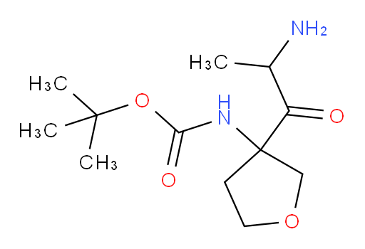 tert-butyl N-[3-(2-aminopropanoyl)oxolan-3-yl]carbamate