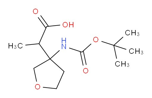 2-(3-{[(tert-butoxy)carbonyl]amino}oxolan-3-yl)propanoic acid