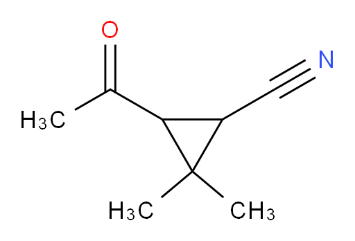 3-acetyl-2,2-dimethylcyclopropane-1-carbonitrile