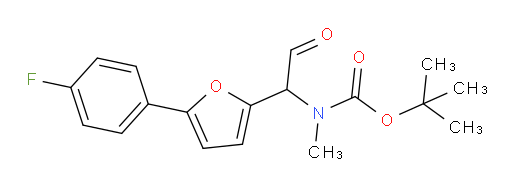 tert-butyl N-{1-[5-(4-fluorophenyl)furan-2-yl]-2-oxoethyl}-N-methylcarbamate